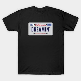 California Dreamin' - License Plate T-Shirt